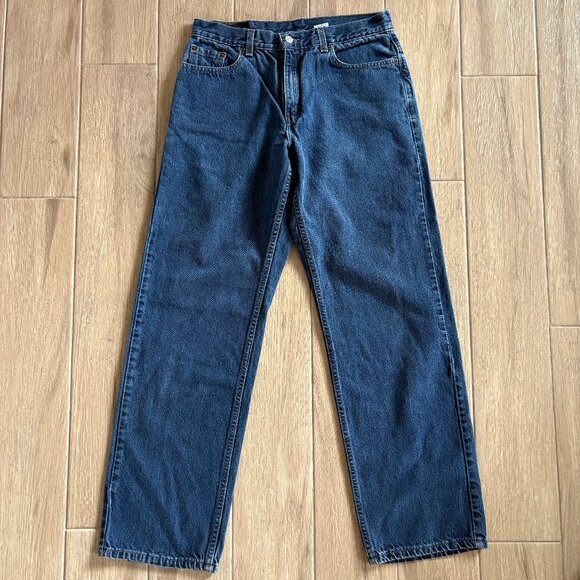 Vintage Levi's 577 Jeans Women's 12 Long Blue Denim Lower Rise Loose Fit Y2K - Picture 1 of 9